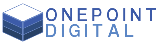 OnePoint Digital Pty Ltd Logo | Represented by three cubes stacked like computers in a datacentre